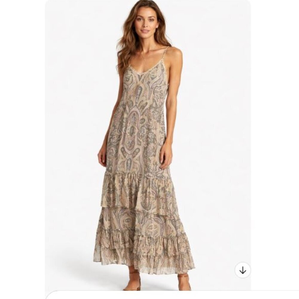 NWOT LOVE SAM Malta Paisley Maxi Dress Size Medium